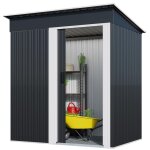 Bc - elec - 5662 - 0504 abri de jardin métallique en acier galvanisé 162 x 86 x 181cm Bc - elec - 5662 - 0504 abri de jardin métallique en acier galvanisé 162 x 86 x 181cm