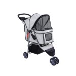 Bc - elec - 5663 - 0015agrey poussette pour animaux  3 roues, coloris gris