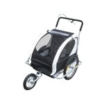 Bc - elec - 5664 - 0001b remorque vlo 2 en 1 convertible en poussette et jogger pour deux enfants, coloris ...