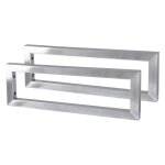 Bc - elec - cmd040 2 équerres de fixation en inox brossé pour plan de vasque, equerres pour lavabo 40x15x3cm, ... Bc - elec - cmd040 2 équerres de fixation en inox brossé pour plan de vasque, equerres pour lavabo 40x15x3cm, ...