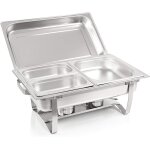 Bc - elec - f433 - 3 - 2 réchaud chauffe - plats 1x gn1 / 2 + 2x gn1 / 4 bain marie avec couvercle, 60x37x29cm ... Bc - elec - f433 - 3 - 2 réchaud chauffe - plats 1x gn1 / 2 + 2x gn1 / 4 bain marie avec couvercle, 60x37x29cm ...