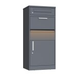 Bc - elec - hxxpb005 - 2s1 bo�te � colis, boite aux lettres avec barre d'�clairage led solaire et capteur ...
