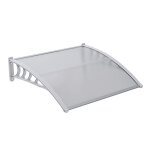 Bc - elec - m100150 auvent de porte 100x150cm, abri de porte d'entre, avant - toit transparent, porche ...