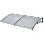 Bc - elec - m100300 auvent de porte 100x300cm, abri de porte d'entre, avant - toit transparent, porche ...