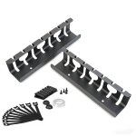 Bc - elec - m240701black chemin de c�bles noir sous bureau et organisateur de c�bles, goulotte passe ...