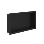 Bc - elec - nhna306010 - bl niche de douche encastrable inox noir mat 30x60x10cm avec rebord de 2cm, ...