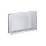 Bc - elec - nhna306010 - ss niche de douche encastrable inox bross� 30x60x10cm avec rebord de 2cm, niche ...