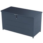 Varan motors - shwgsb001 coffre de rangement ext�rieur en acier galvanis� anthracite 680l avec v�rins ...
