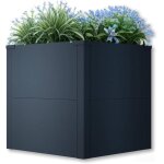 Bc - elec - shwrb001 bac potager sur�lev� carr� jardini�re en acier galvanis� poudr� 50x50x50cm � anthracite ...