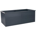 Bc - elec - shwrb005 bac potager sur�lev� jardini�re en acier galvanis� poudr� 200x100x77cm � anthracite ...