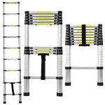 Varan motors - dlt208b echelle télescopique en aluminium, hauteur de 2. 60m, 9 échelons Varan motors - dlt208b echelle télescopique en aluminium, hauteur de 2. 60m, 9 échelons
