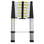 Varan motors - dlt212e echelle t�lescopique en alu de 3. 80m, 13 �chelons soft close: fermeture progressive ...