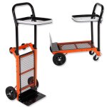 Varan motors - ht4002 diable multifonctions pliable - brouette, porte - poubelle charge max de 80kg