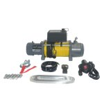Varan motors - sc13000 treuil lectrique 12v 5900kg 4800w, treuil  corde synthtique longueur 27m 9mm ...