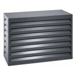 Varan motors - shwacc001 - bl cache climatisation en acier galvanis� anthracite 90x40x60cm � cache groupe ...