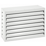 Varan motors - shwacc001 - wh cache climatisation en acier galvanis� blanc 90x40x60cm � cache groupe ...