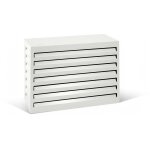 Varan motors - shwacc001 - wh cache climatisation en acier galvanis� blanc 90x40x60cm � cache groupe ...