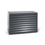 Varan motors - shwacc002 - bl cache climatisation en acier galvanis� anthracite 100x50x70cm � cache groupe ...