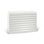 Varan motors - shwacc002 - wh cache climatisation en acier galvanis� blanc 100x50x70cm � cache groupe ...