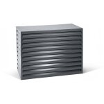 Varan motors - shwacc003 - bl cache climatisation en acier galvanis� anthracite 110x55x80cm � cache groupe ...