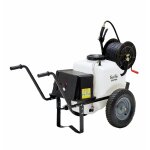 Varan motors - sx - st60a pulv�risateur agricole batterie 38ah 12v sur roues� epandeur cuve 60l tuyau ...