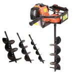 Varan motors - tt - gd520 - eu2 tariere thermique essence eu2 3cv 52cc + 3 sabots de forage (100 150 ...