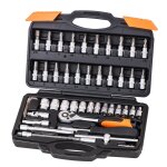 Varan motors - vt13011 coffret cl� � cliquets 46 pi�ces 1 / 4'', jeu de douilles