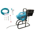Varan motors - x6v pulvrisateur de peinture airless 650w 200 bar, pistolet haute pression avec rservoir ...