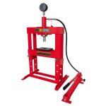 Varan motors - xrd100300 presse d'atelier hydraulique 10 tonnes avec manom�tre