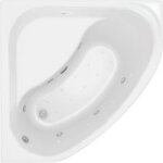 Allibert - baignoire angle balno belinda toplax blanc l. 140 x l. 140