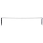Appui alu pernety noir 9005 + fixations p. pose en applique - h. 2. 3 x l. inf 150 - lapeyre