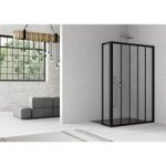 Atelier du bain - paroi broadway classique verre transparent �paisseur 4 mm sur mesure