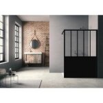 Atelier du bain - paroi broadway steel verre transparent �paisseur 4 mm sur mesure