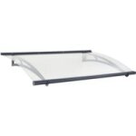 Auvent armel gris anthracite ral 7016 l. 150, 5 x p. 91, 5 x h. 17, 5 - lapeyre