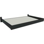 Auvent contemporain alister alu gris anthracite ral 7016 l. 141 x p. 92 x h. 13 - lapeyre