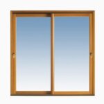 Baie coulissante pin - sur mesure - lapeyre