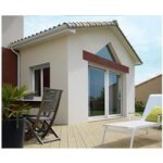 Baie coulissante pvc d�cor bois / textur� - sur mesure - lapeyre