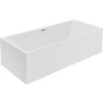 Baignoire berenice acryl blanc lot l. 170 x l. 74 - lapeyre