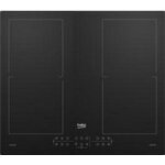 Beko - table induction modulable noir 4 foyers beko hii64206f2mt