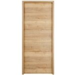 Bloc - porte roxie blanc galet �me pleine - huisserie 90 - h. 204 x l. 63 gauche - lapeyre