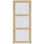 Bloc - porte sapin robin vitre 3 carreaux huisserie 72 h. 204 xl. 73 gauche - lapeyre