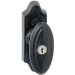 Bouton crémone rustique noir avec clé - lapeyre Bouton crémone rustique noir avec clé - lapeyre