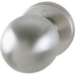 Bouton de tirage central atlanta en inox brossé pour porte d'entrée - lapeyre Bouton de tirage central atlanta en inox brossé pour porte d'entrée - lapeyre
