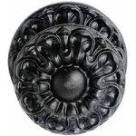 Bouton de tirage central lorraine en fer noir pour porte d'entrée - lapeyre Bouton de tirage central lorraine en fer noir pour porte d'entrée - lapeyre
