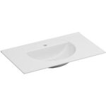 Burgbad - plan faustine pierre de synthse blanc double vasque l. 122