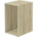 Caisson droit amnagement espace sans plinthe blanc 68, 3 x 40 p. 50 - lapeyre