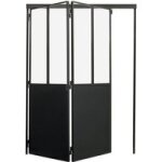 Cloison suspendue accordeon (2 vantaux) n9005 tableau de h. 210 x l. 150. 6 cm g - lapeyre