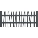 Gardengate - cl�ture vahe aluminium h. 657 x l. 1450 gris anthracite ral 7016