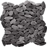 Concept plaque galets coup. noir 30x30 (ex pagode) - lapeyre