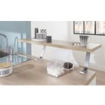 Console pour plan snack en inox brossé - lapeyre Console pour plan snack en inox brossé - lapeyre